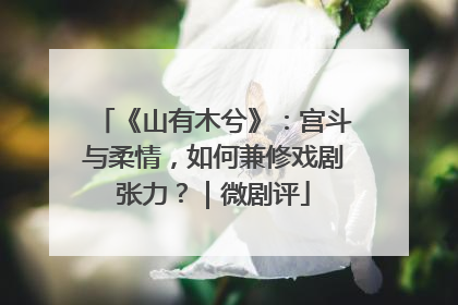 《山有木兮》：宫斗与柔情，如何兼修戏剧张力？｜微剧评