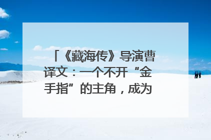《藏海传》导演曹译文：一个不开“金手指”的主角，成为苍生守护者