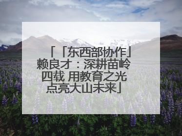「东西部协作」赖良才：深耕苗岭四载 用教育之光点亮大山未来