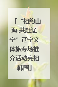 “相约山海 共赴辽宁”辽宁文体旅专场推介活动亮相韩国