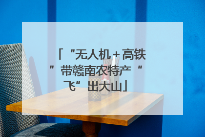 “无人机＋高铁”带赣南农特产“飞”出大山