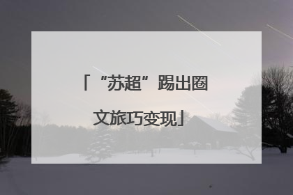 “苏超”踢出圈 文旅巧变现