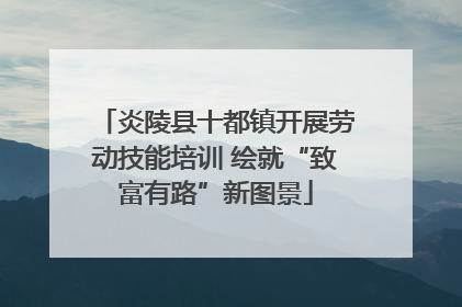 炎陵县十都镇开展劳动技能培训 绘就“致富有路”新图景