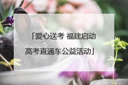爱心送考 福建启动高考直通车公益活动