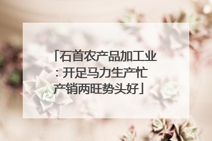 石首农产品加工业：开足马力生产忙 产销两旺势头好