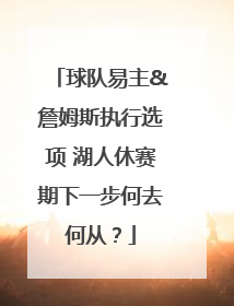 球队易主&詹姆斯执行选项 湖人休赛期下一步何去何从？