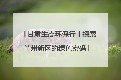 甘肃生态环保行丨探索兰州新区的绿色密码