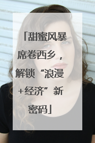 甜蜜风暴席卷西乡，解锁“浪漫+经济”新密码