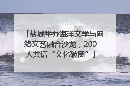 盐城举办海洋文学与网络文艺融合沙龙，200人共话“文化破圈”