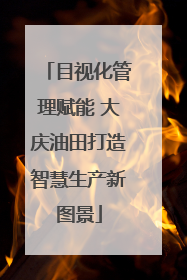目视化管理赋能 大庆油田打造智慧生产新图景