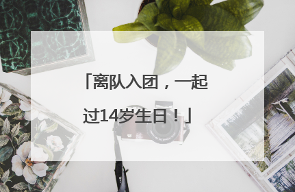 离队入团，一起过14岁生日！