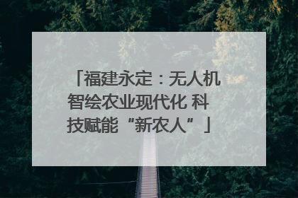 福建永定：无人机智绘农业现代化 科技赋能“新农人”