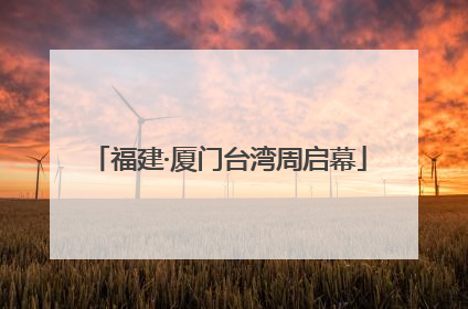 福建·厦门台湾周启幕