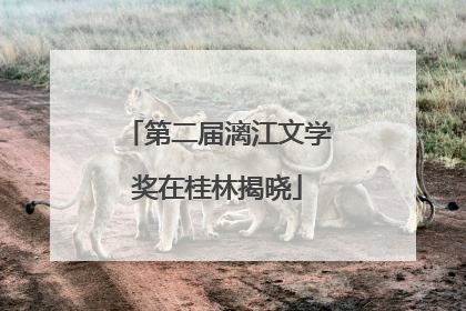 第二届漓江文学奖在桂林揭晓
