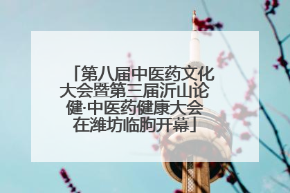 第八届中医药文化大会暨第三届沂山论健·中医药健康大会在潍坊临朐开幕