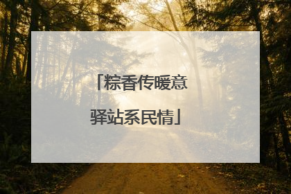 粽香传暖意 驿站系民情