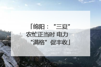 绵阳：“三夏”农忙正当时 电力“满格”促丰收