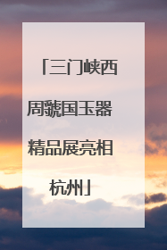 三门峡西周虢国玉器精品展亮相杭州