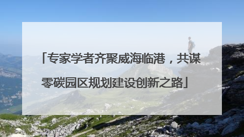 专家学者齐聚威海临港，共谋零碳园区规划建设创新之路