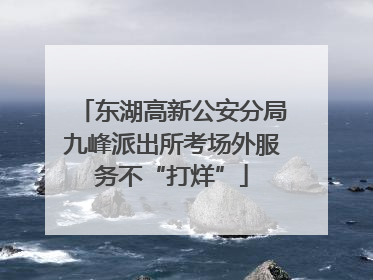 东湖高新公安分局九峰派出所考场外服务不“打烊”