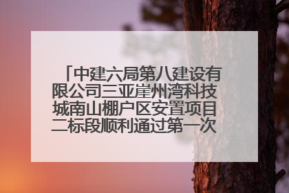 中建六局第八建设有限公司三亚崖州湾科技城南山棚户区安置项目二标段顺利通过第一次主体结构验收
