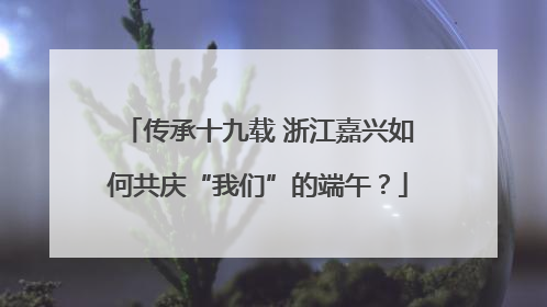 传承十九载 浙江嘉兴如何共庆“我们”的端午？