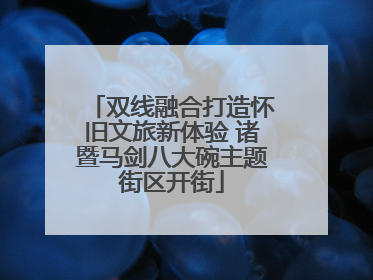 双线融合打造怀旧文旅新体验 诸暨马剑八大碗主题街区开街