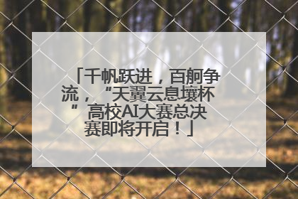 千帆跃进，百舸争流，“天翼云息壤杯”高校AI大赛总决赛即将开启！