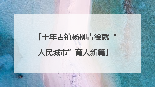 千年古镇杨柳青绘就“人民城市”育人新篇
