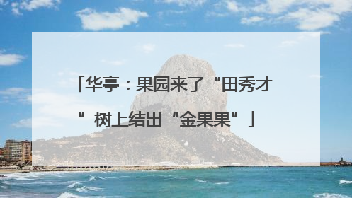 华亭：果园来了“田秀才”树上结出“金果果”