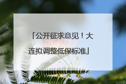 公开征求意见！大连拟调整低保标准