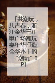 共潮玩，共青春，浙江金华三江里广场潮玩嘉年华打造金华本土的“潮玩”IP