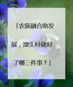 农旅融合助发展，潭头村做对了哪三件事？