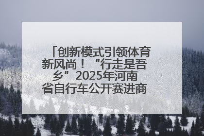 创新模式引领体育新风尚！“行走是吾乡”2025年河南省自行车公开赛进商圈系列赛落幕