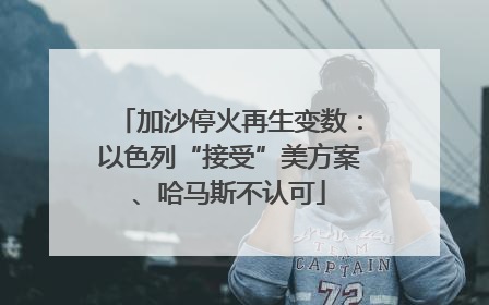 加沙停火再生变数：以色列“接受”美方案、哈马斯不认可
