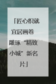 匠心织就宜居画卷 雕琢“精致小城”新名片