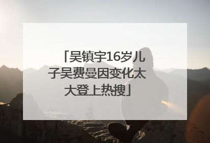 吴镇宇16岁儿子吴费曼因变化太大登上热搜