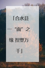 合水县 一“面”之缘 捏塑万千