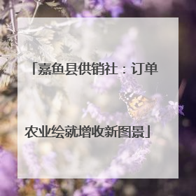 嘉鱼县供销社：订单农业绘就增收新图景
