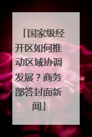 国家级经开区如何推动区域协调发展？商务部答封面新闻