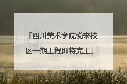 四川美术学院悦来校区一期工程即将完工