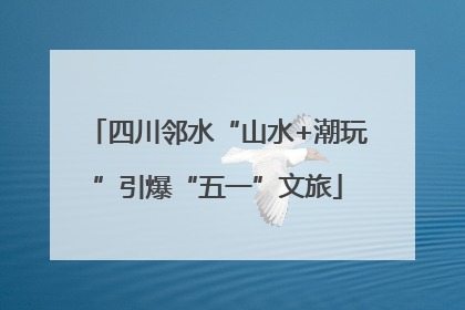 四川邻水“山水+潮玩”引爆“五一”文旅