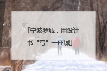 宁波罗城，用设计书“写”一座城