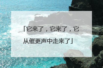 它来了，它来了，它从催更声中走来了