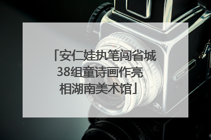 安仁娃执笔闯省城 38组童诗画作亮相湖南美术馆