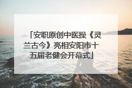 安职原创中医操《灵兰古今》亮相安阳市十五届老健会开幕式