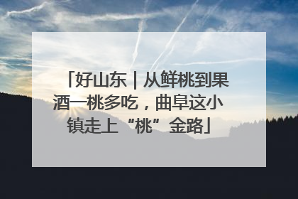 好山东｜从鲜桃到果酒一桃多吃，曲阜这小镇走上“桃”金路