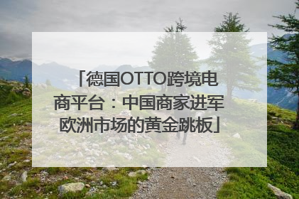 德国OTTO跨境电商平台：中国商家进军欧洲市场的黄金跳板
