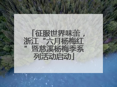 征服世界味蕾，浙江“六月杨梅红”暨慈溪杨梅季系列活动启动