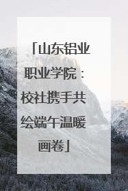 山东铝业职业学院：校社携手共绘端午温暖画卷